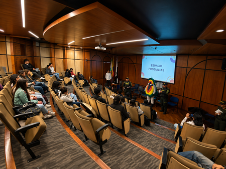 Auditorio en sesión de preguntas