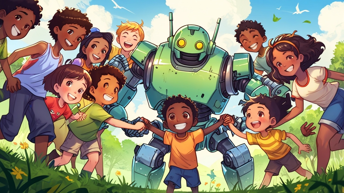 Leonardo_Anime_XL_A_diverse_group_of_kids_from_all_races_comin_0