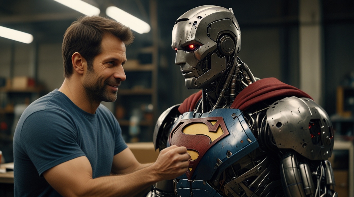 Leonardo_Lightning_XL_Zack_Snyder_dirigiendo_a_un_robot_disfra_1