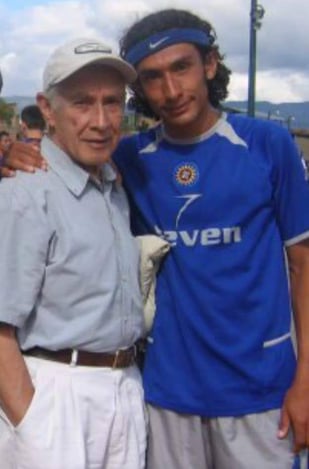 Foto con mi Padre jugando en la U