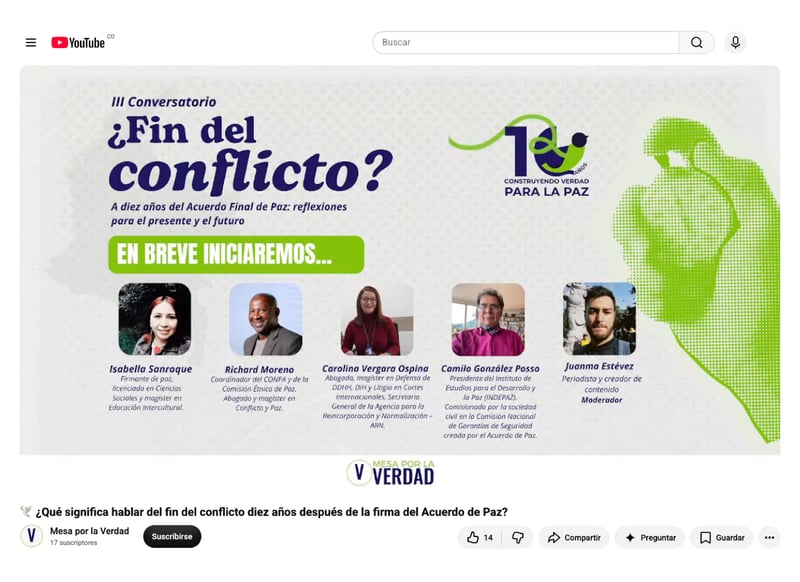 III_Conversatorio_FinDelConflicto_YouTube