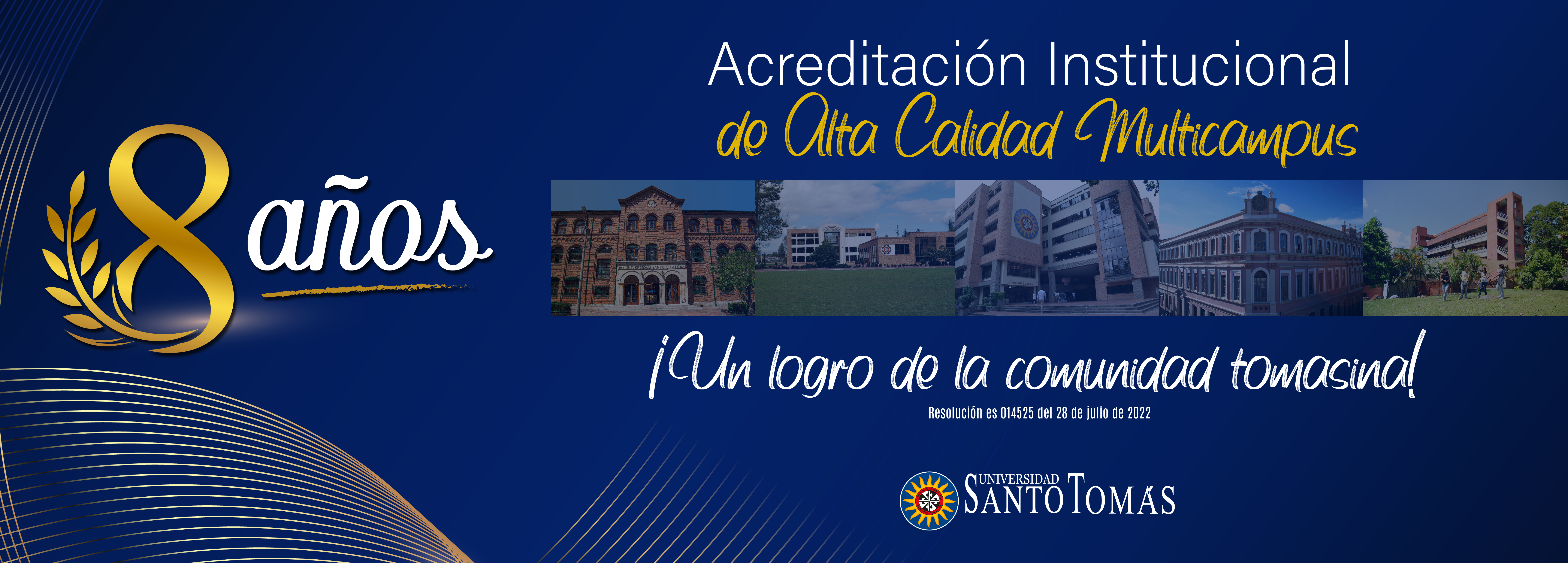 Universidad Santo Tomás recibe la renovación de la Acreditación Institucional de Alta Calidad Multicampus por 8 años